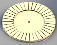 Ceramic plate pad dresser